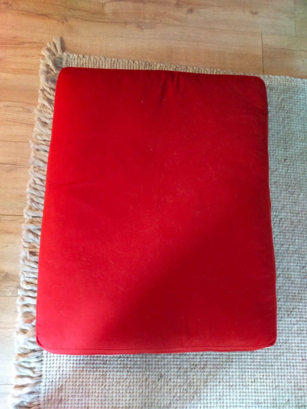 Meditatie kussen Yogitri 85*65 rood, Ophalen, Zo goed als nieuw, Yogamat