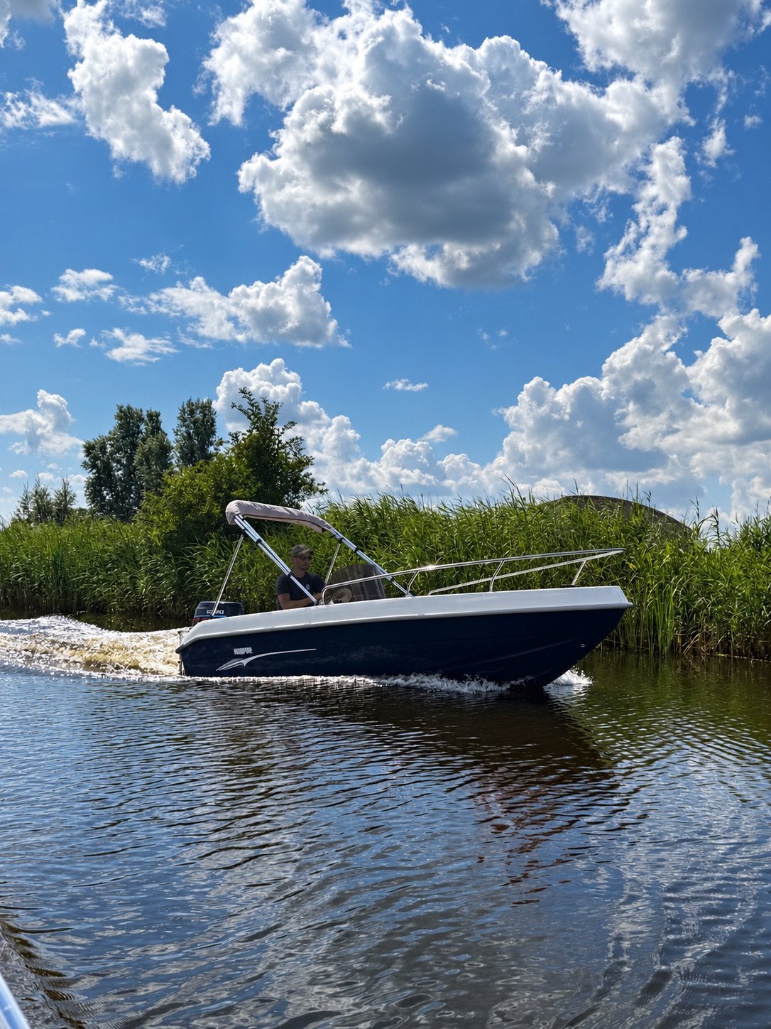Aquamar Vulcanissimo 435 consoleboot., Ophalen, Overige merken, Gebruikt, Viertaktmotor