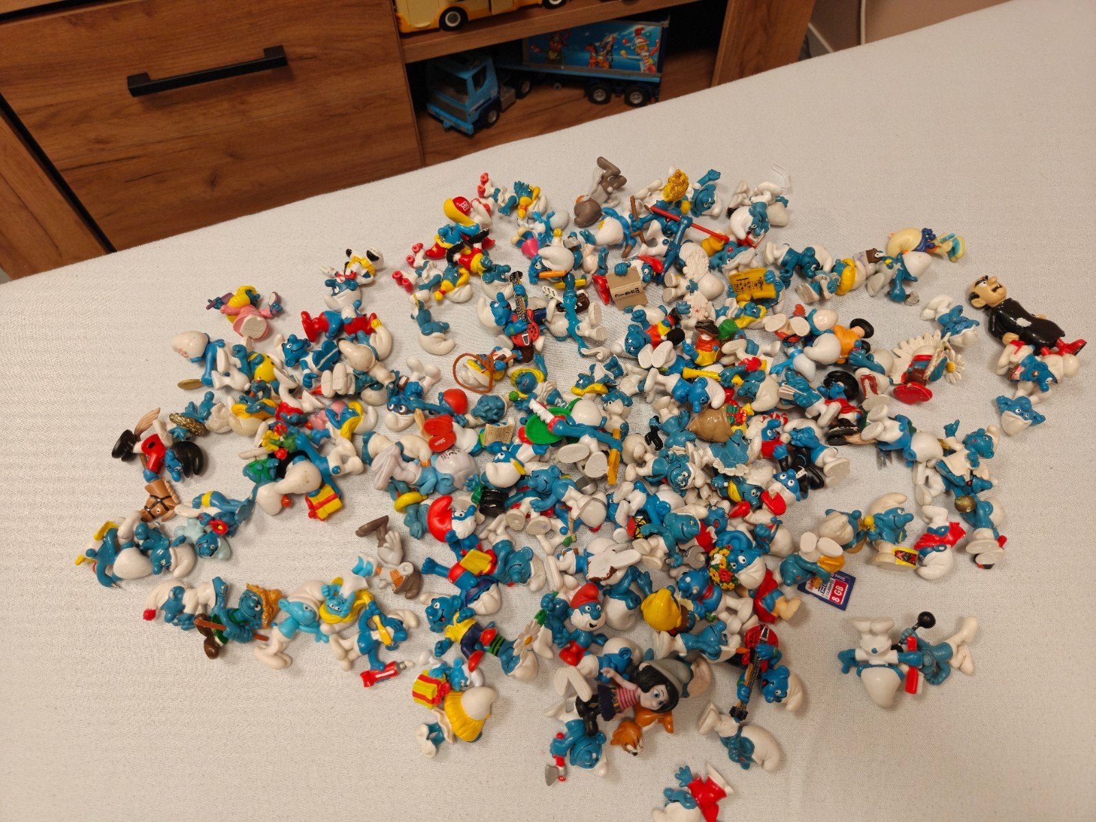 lot smurfen, Verzamelen, Smurfen, Ophalen of Verzenden, Verschillende Smurfen