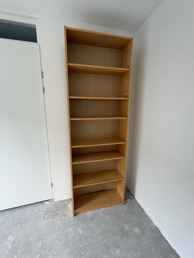 Boekenkast hout, Huis en Inrichting, Kasten | Boekenkasten, Ophalen, 50 tot 100 cm, Zo goed als nieuw, 150 tot 200 cm