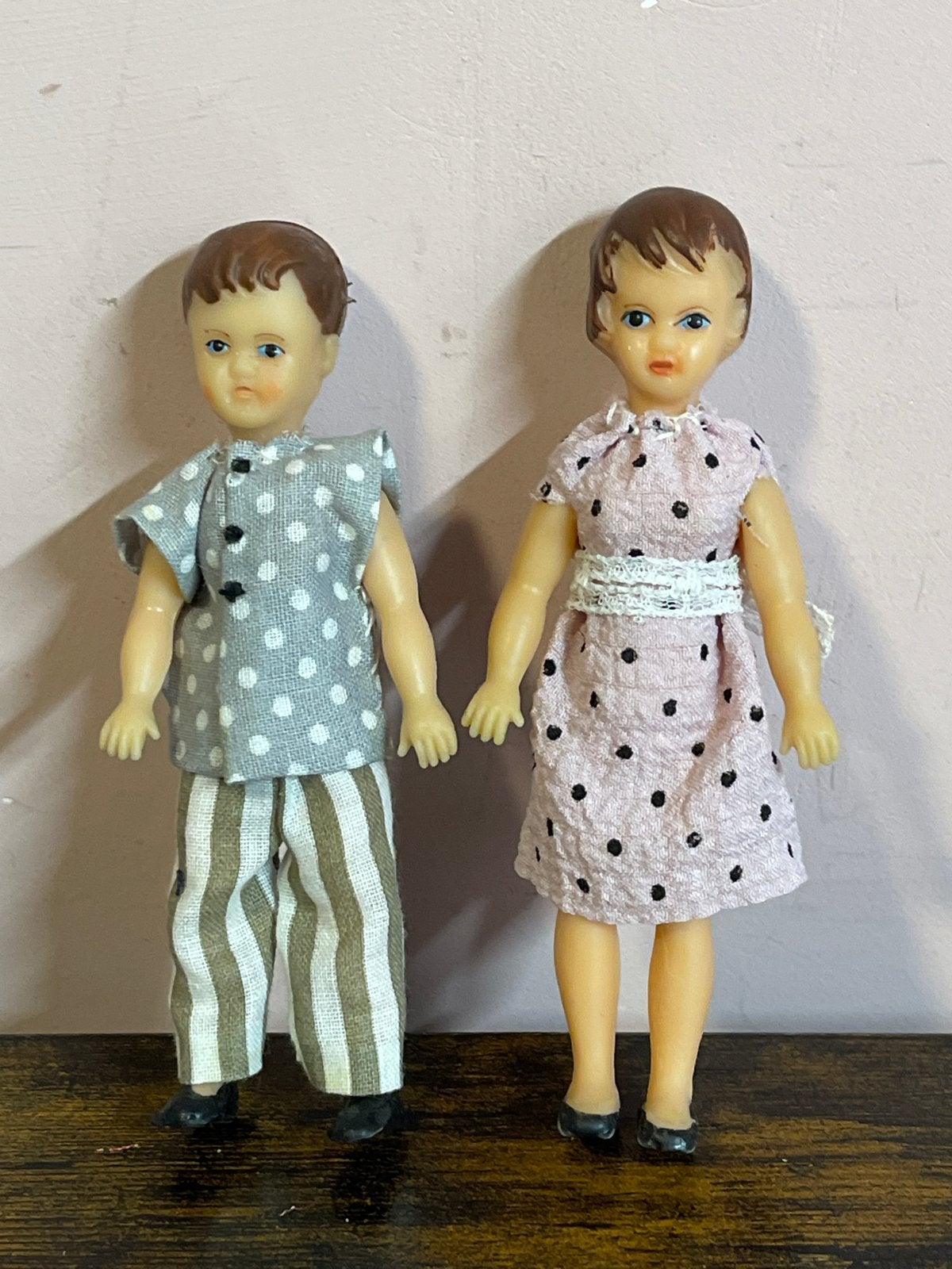 Vintage Ari poppen: jongen en meisje, Verzamelen, Poppen, Ophalen of Verzenden, Gebruikt, Pop