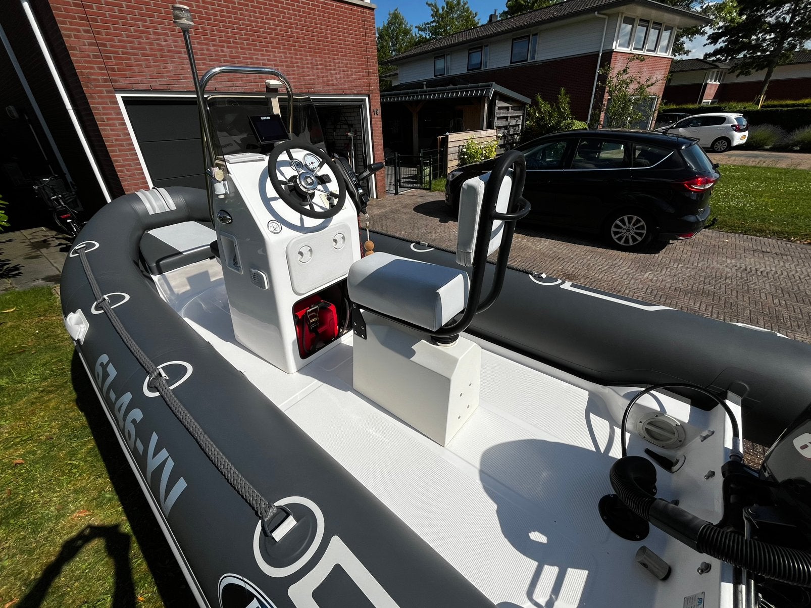 2016 FALCON 450 RIB SUZUKI 60PK  75UUR NIEUWE TRAILER, 60 pk, Kussens, Zo goed als nieuw, Ophalen