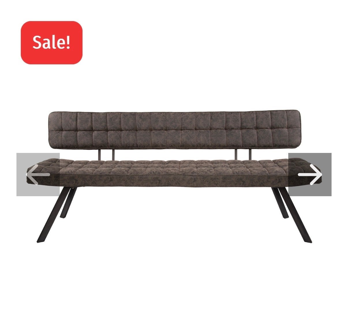 Eetkamerbank 180cm / Wax PU donkerbruin - Sale!, Huis en Inrichting, Stoelen, Ophalen, Nieuw, Stof