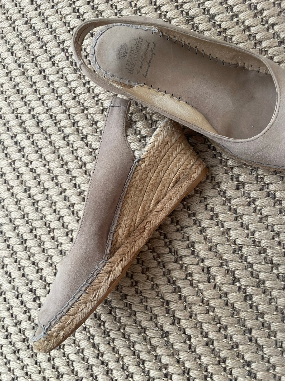 Fred de la Bretoniere Espadrille Haksandalen Maat 39, Beige, Ophalen of Verzenden, Espadrilles of Moccasins, Gedragen