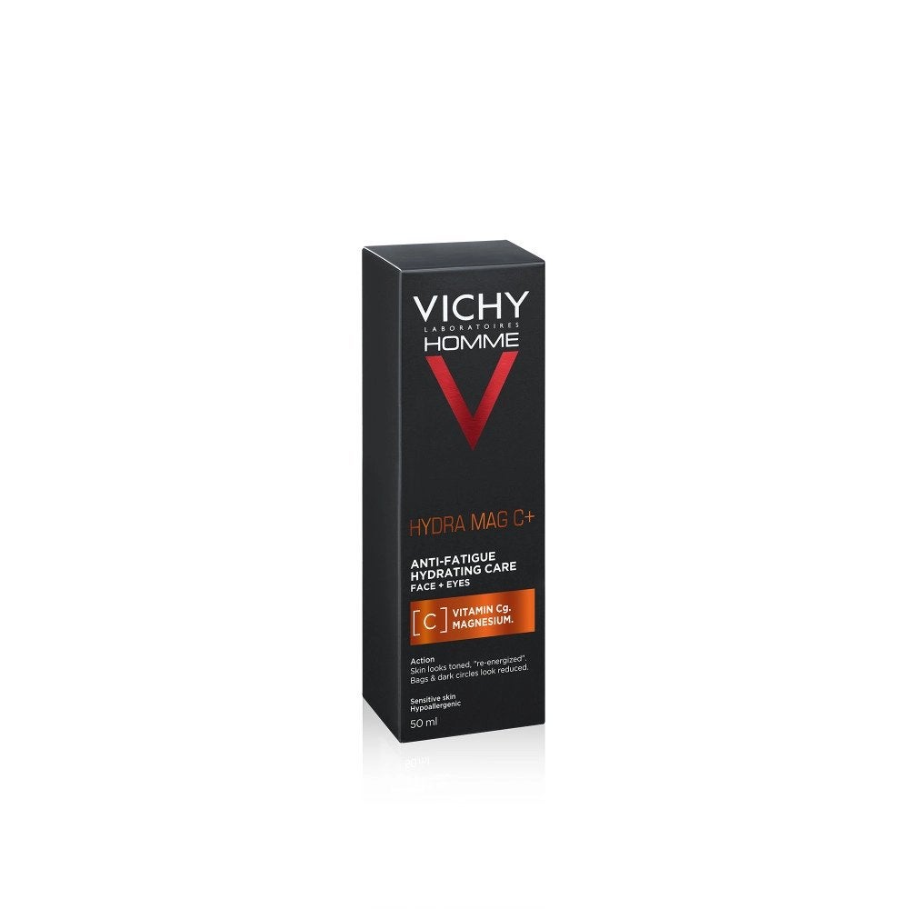 Vichy Homme Hydra Mag C+ Dagcrème 50ml, Verzenden, Nieuw, Gehele gezicht, Verzorging