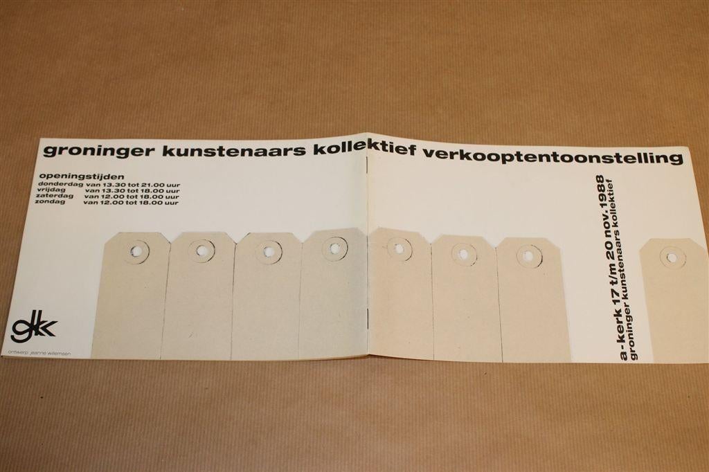 Groninger Kunstenaars Kollektief. Verkooptentoonstelling \'8, Ophalen of Verzenden, Gelezen