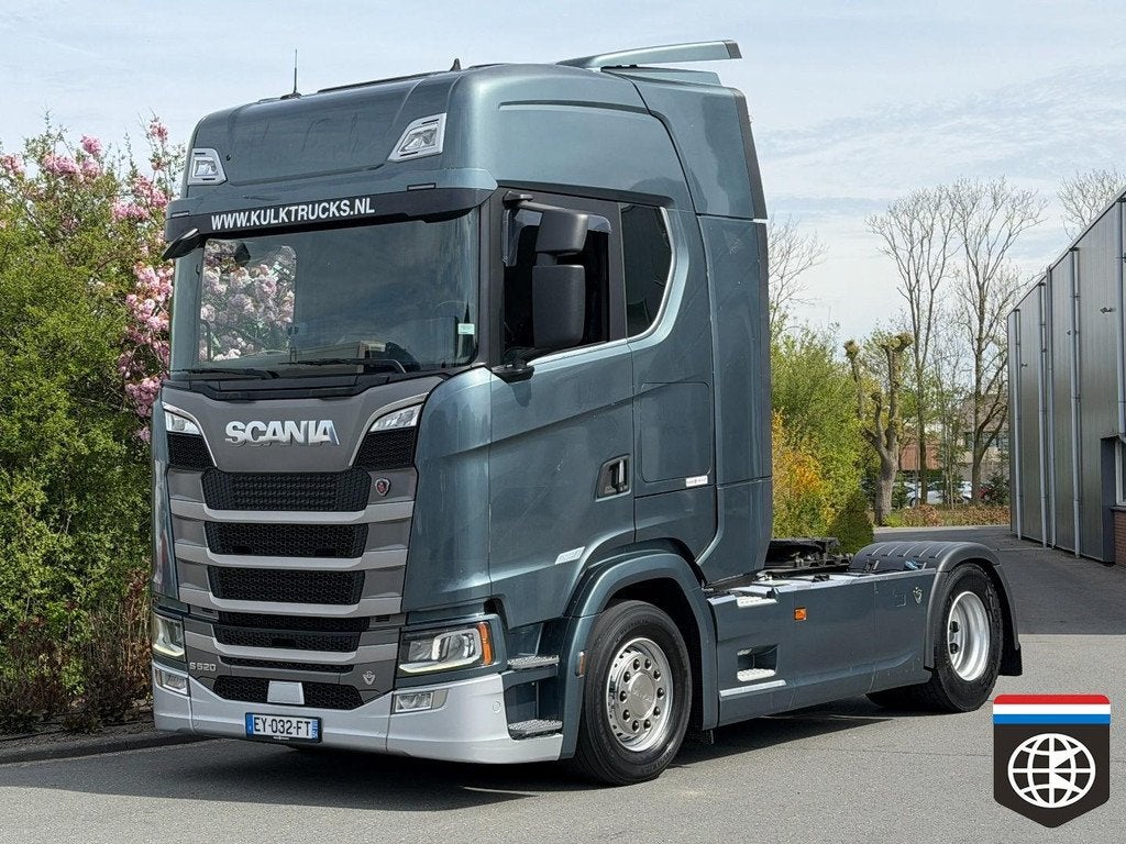 Scania S520 Vollucht geveerd (2+4) - 2x tank - side skirts -, Automaat, Euro 6, Stoelverwarming, 520 pk