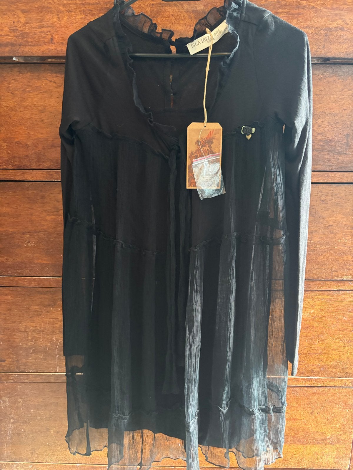 Isla Ibiza Zwart Jurkje/Tuniek - Maat XS nieuw, Kleding | Dames, Zwart, Nieuw, Ophalen of Verzenden, Maat 34 (XS) of kleiner