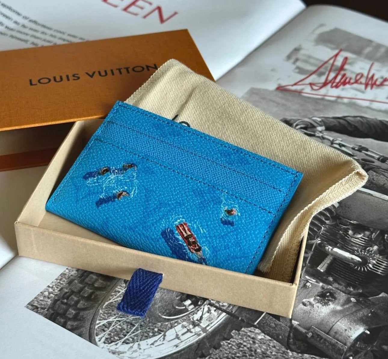 Louis Vuitton Kaarthouder, Verzenden, Nieuw, Zwart