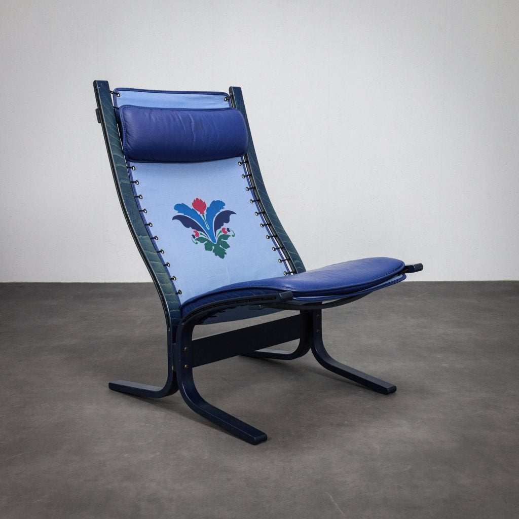 Siesta Lounge Fauteuil Ingmar Relling Westnofa Jaren 70, Ophalen, 75 tot 100 cm, Zo goed als nieuw, Stof