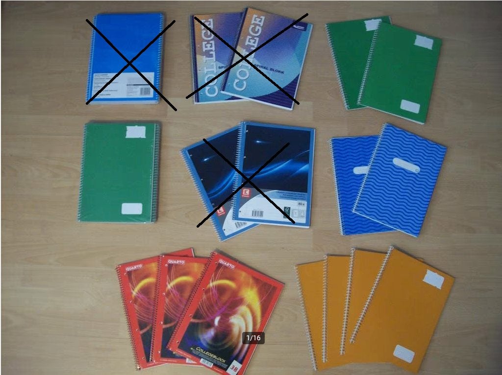 A4 spiraal collegeblok schrijfblok geruit on/gelinieerd 16x, Ophalen of Verzenden, Nieuw