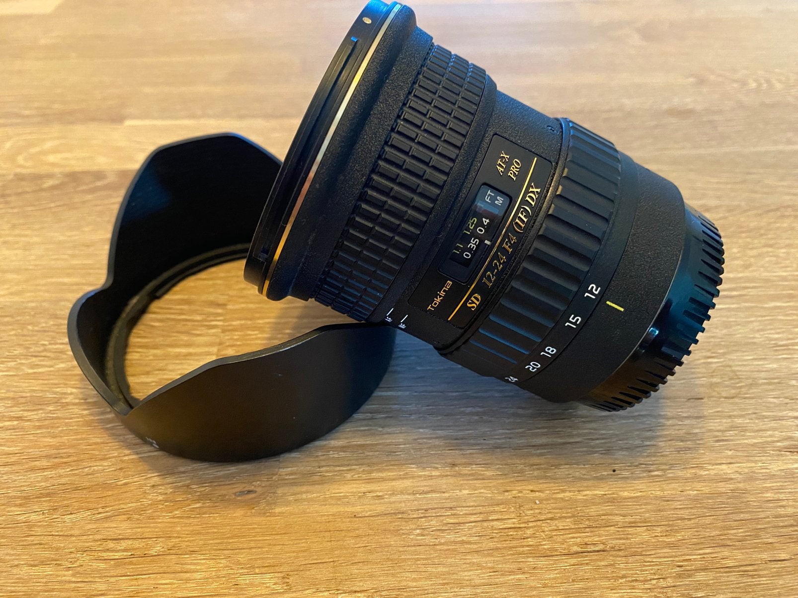 Tokina 12-24 F4 (if) DX voor Canon met gratis tamron lens!, Audio, Tv en Foto, Ophalen of Verzenden, Zo goed als nieuw, Groothoeklens