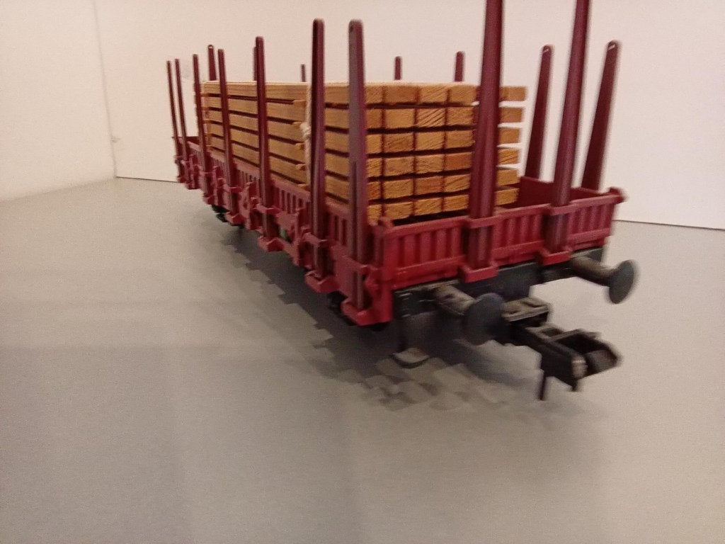 Märklin spoor 1 Rongenwagen met lading., Verzenden, Gelijkstroom of Wisselstroom, Wagon, Zo goed als nieuw