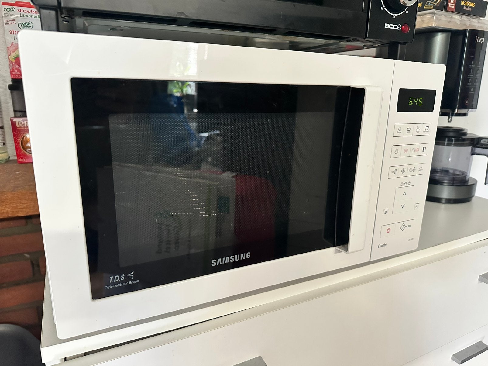 Samsung combi oven/magnetron, Ophalen, Combimagnetron, Zo goed als nieuw, Draaiplateau