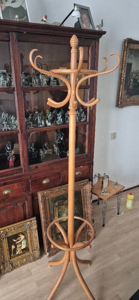Staande houten vintage kapstok, Huis en Inrichting, Ophalen, Gebruikt, Staande kapstok, 150 tot 200 cm