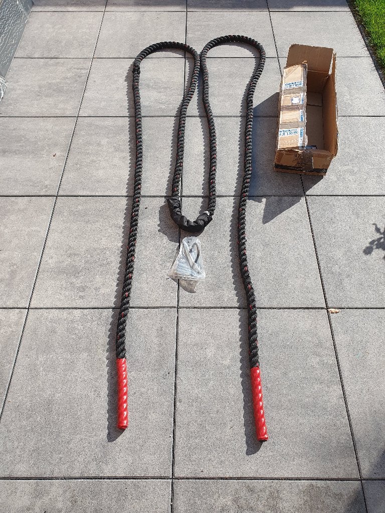 Battle Ropes Black with Red, Sport en Fitness, Ophalen of Verzenden, Nieuw, Benen, Battle rope