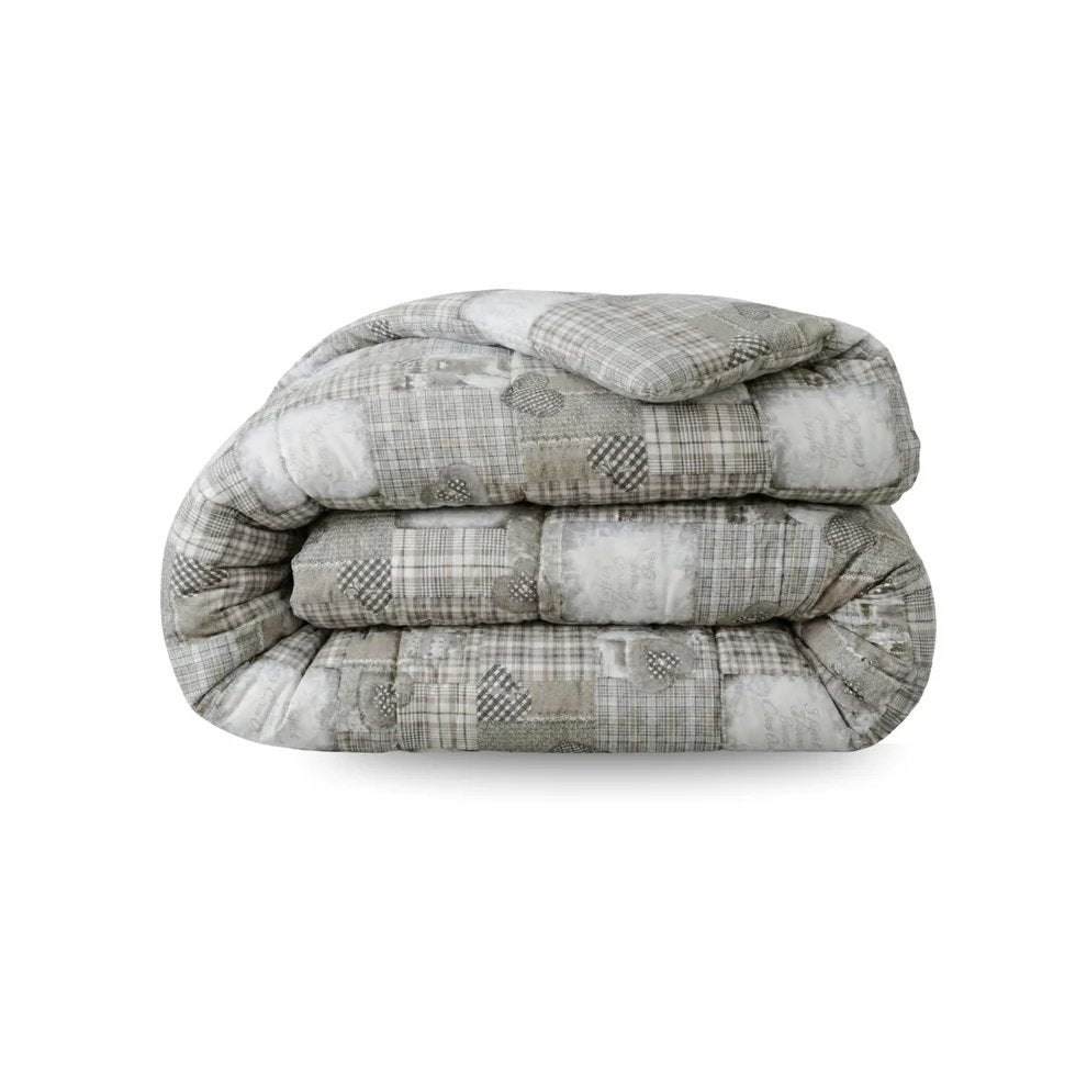 Patchwork dekbed 2 in 1 NIEUW Light, Beige, Ophalen of Verzenden, Deken of Dekbed, Nieuw