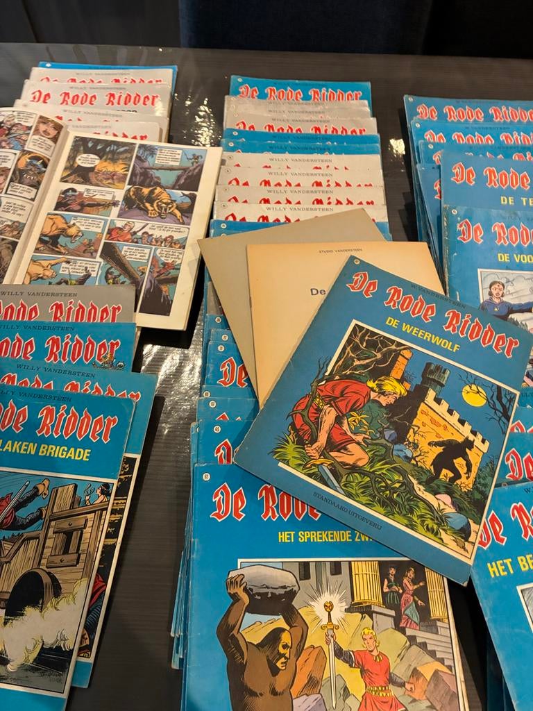 De Rode Ridder - Grote collectie oude stripboeken, Boeken, Stripboeken, Meerdere stripboeken, Ophalen, Gelezen