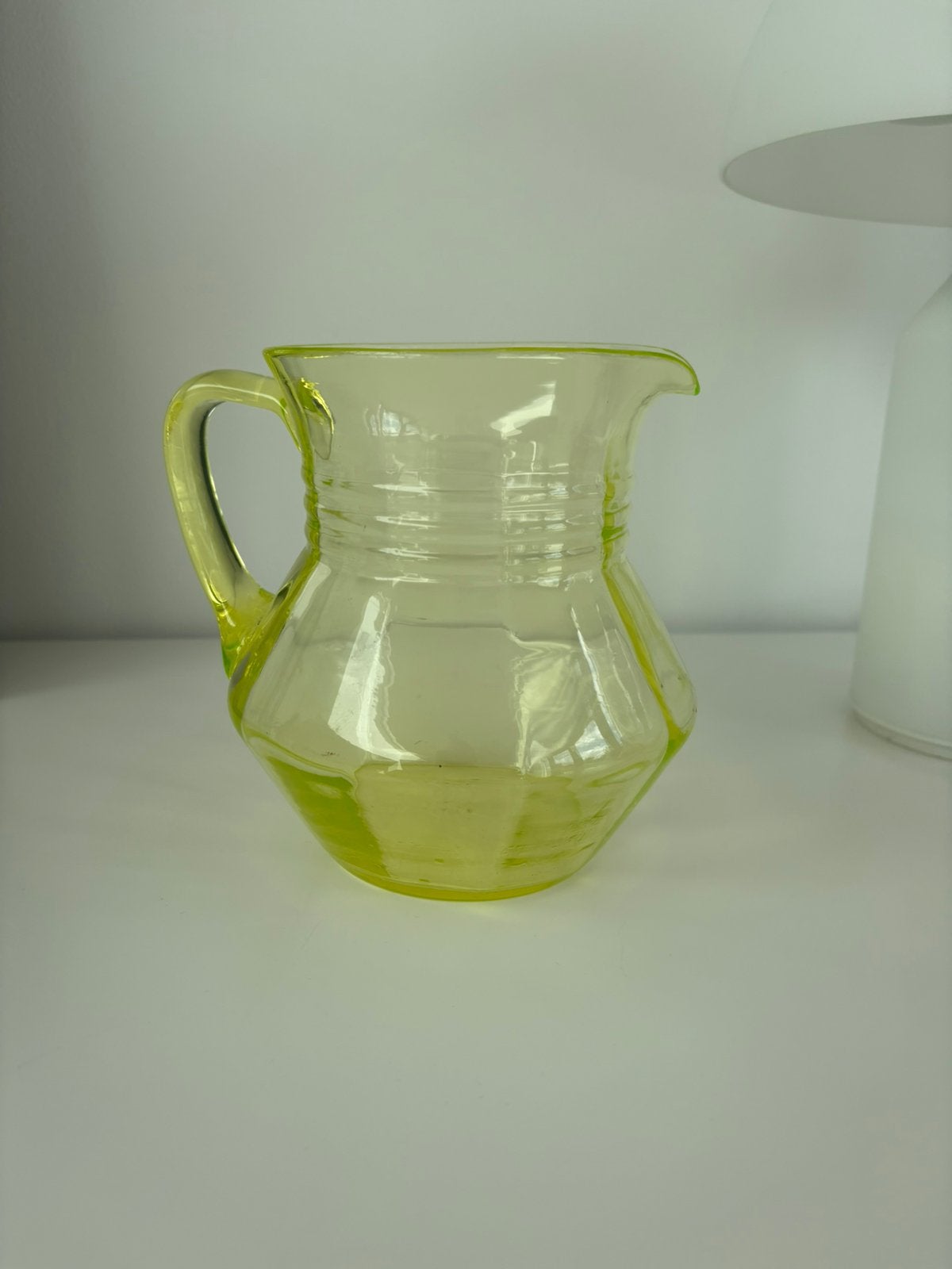 Doyen Uraniumglas sapkan annagroen, Antiek en Kunst, Antiek | Glas en Kristal, Ophalen of Verzenden