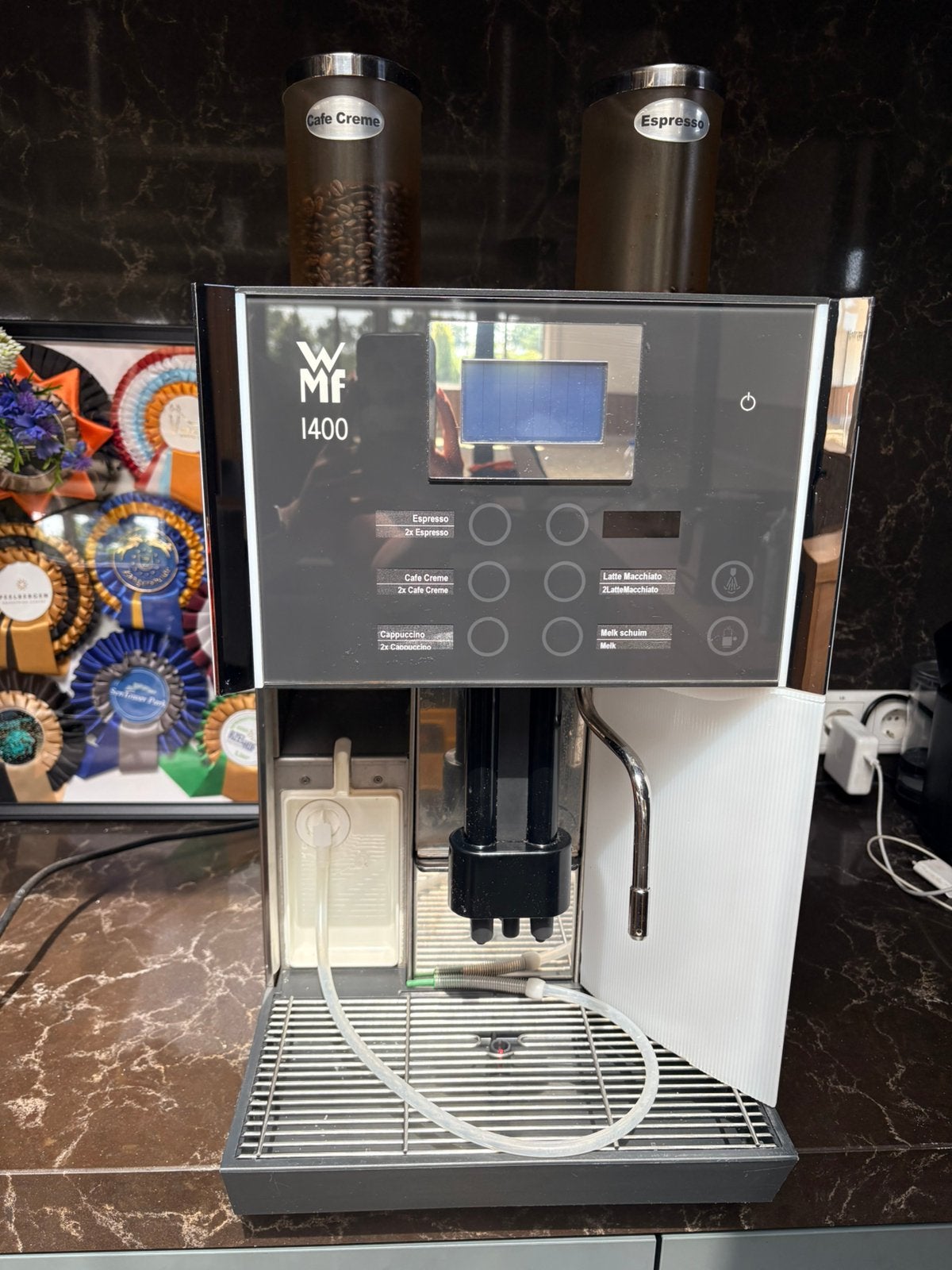 WMF 1400 koffiemachine - Professioneel | Goede staat, 10 kopjes of meer, Ophalen, Gebruikt, Koffiebonen