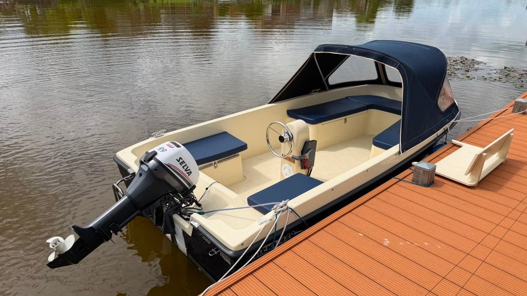 Mooie console / sloep  boot met buitenboordmotor en trailer, Benzine, Overige merken, Gebruikt, 4 m