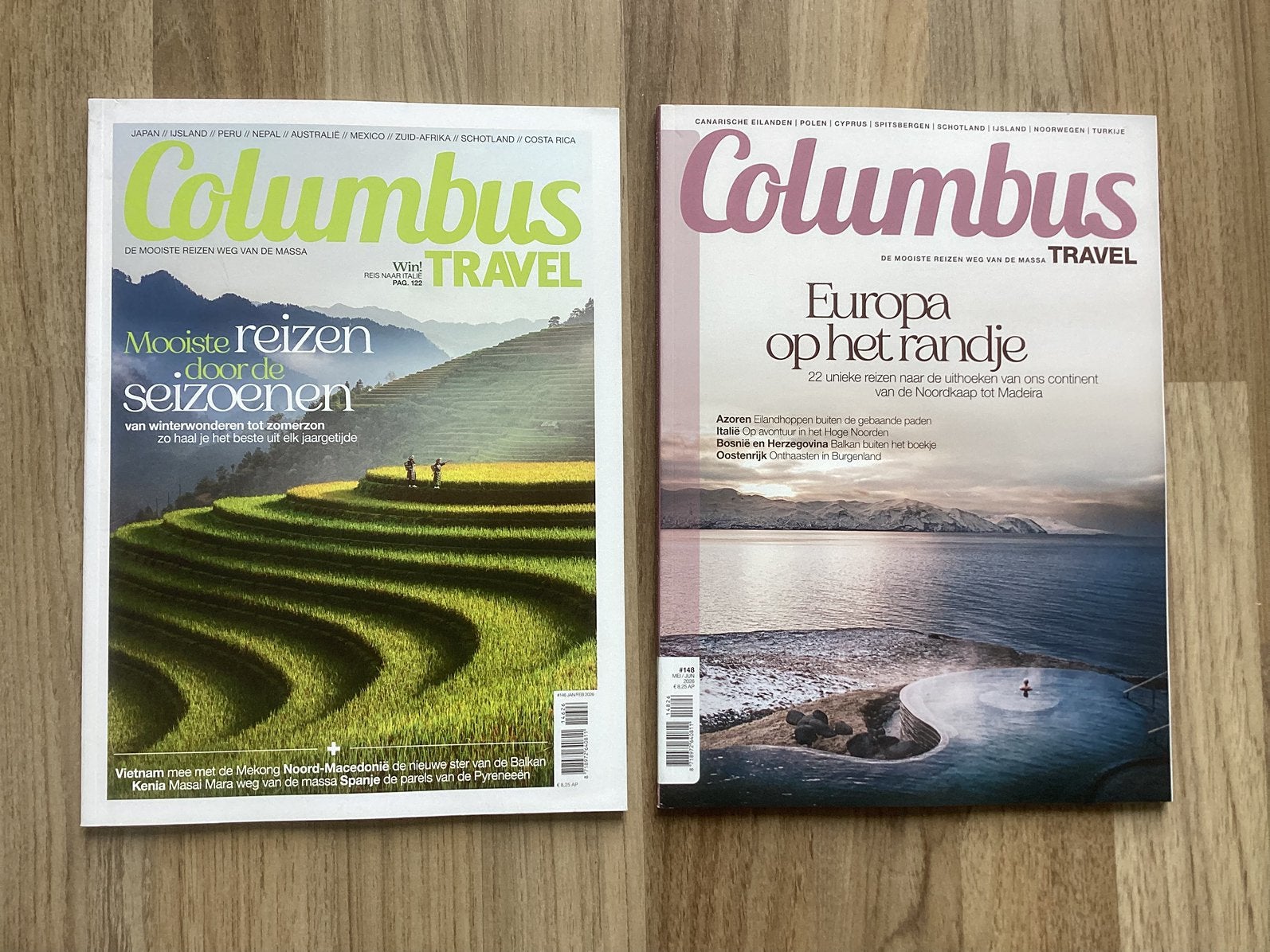 2 x Columbus Travel magazine 2026, Ophalen of Verzenden, Zo goed als nieuw, Sport en Vrije tijd