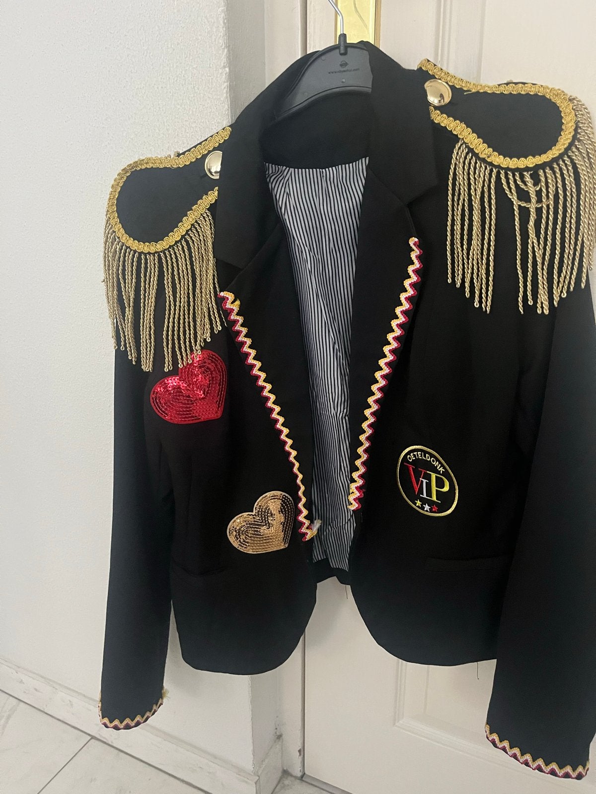 Oeteldonk jasje Dames Maat S, Carnaval, Ophalen of Verzenden, Zo goed als nieuw, Kleding
