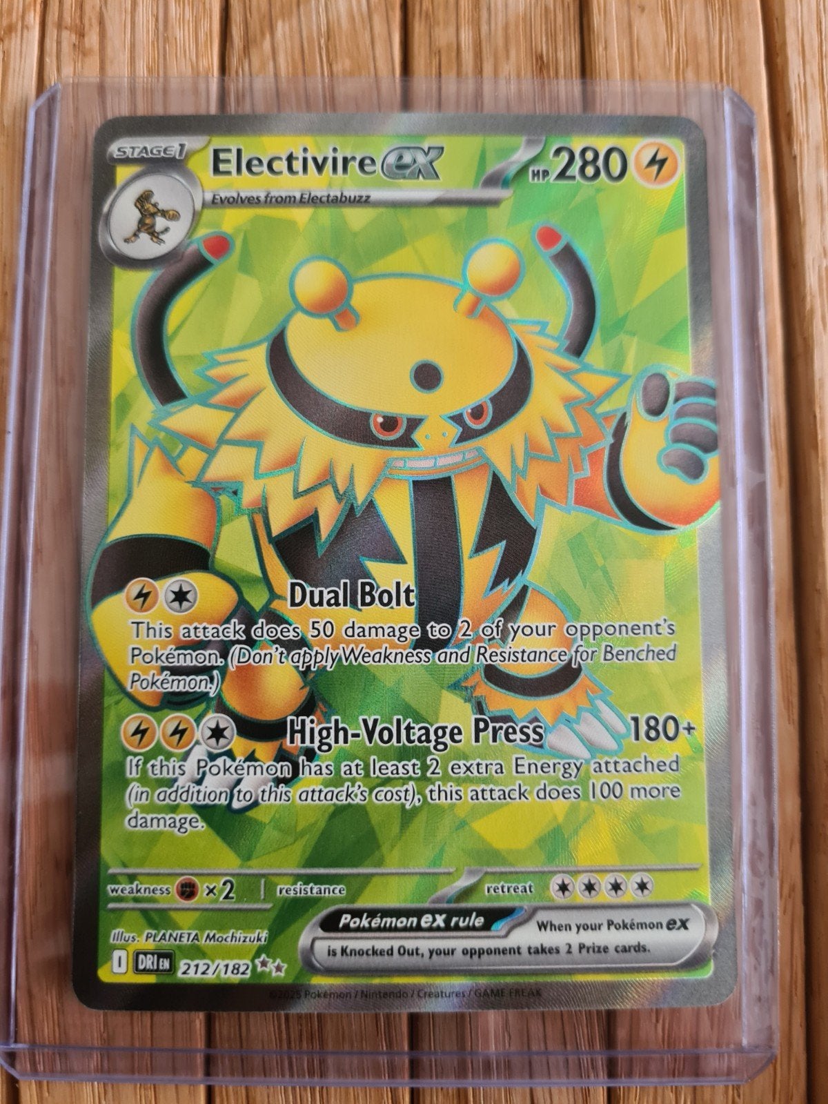 Electivire EX 212/182, Ophalen of Verzenden, Zo goed als nieuw, Losse kaart, Foil