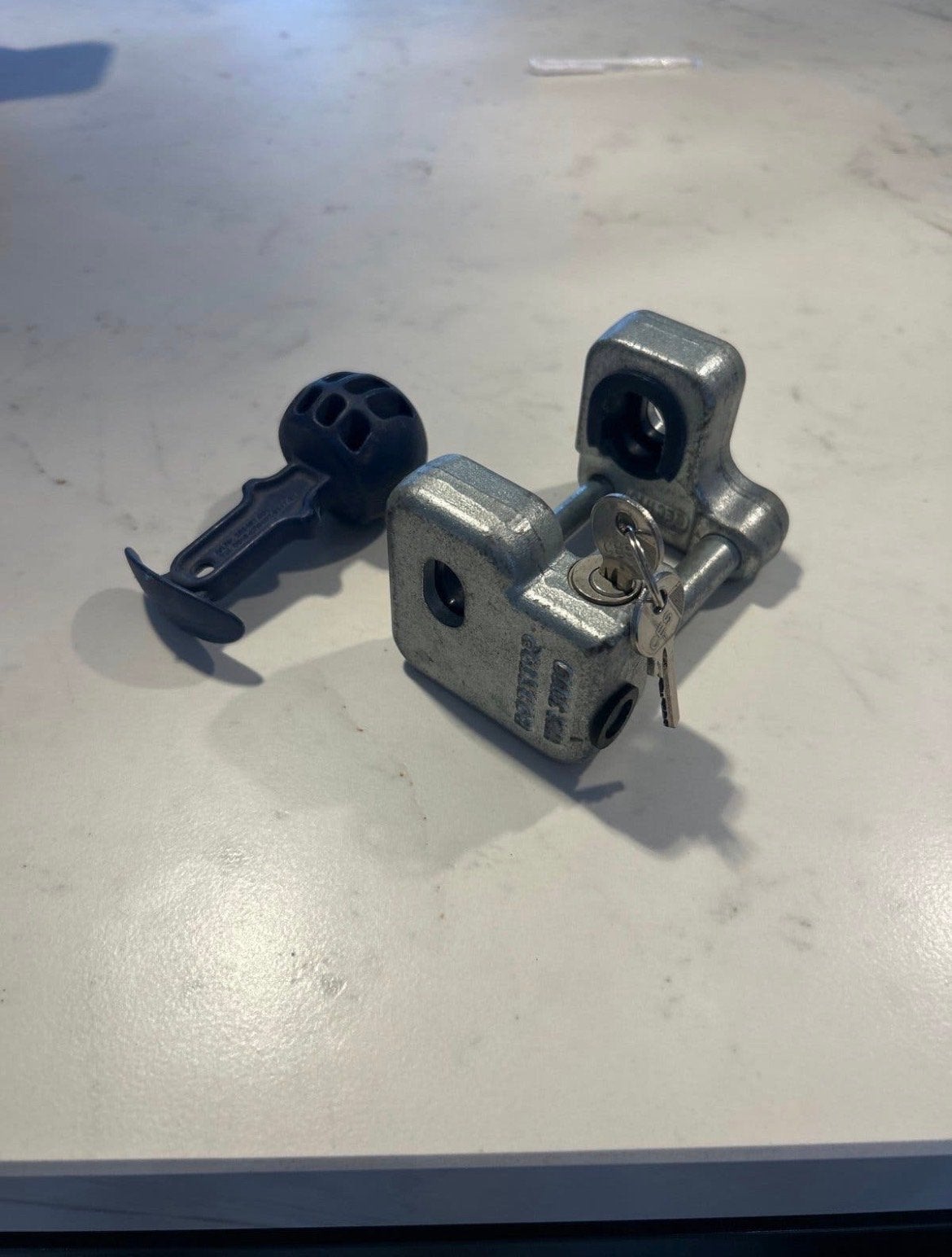 Disselslot voor aanhanger of caravan, Ophalen of Verzenden, Gebruikt