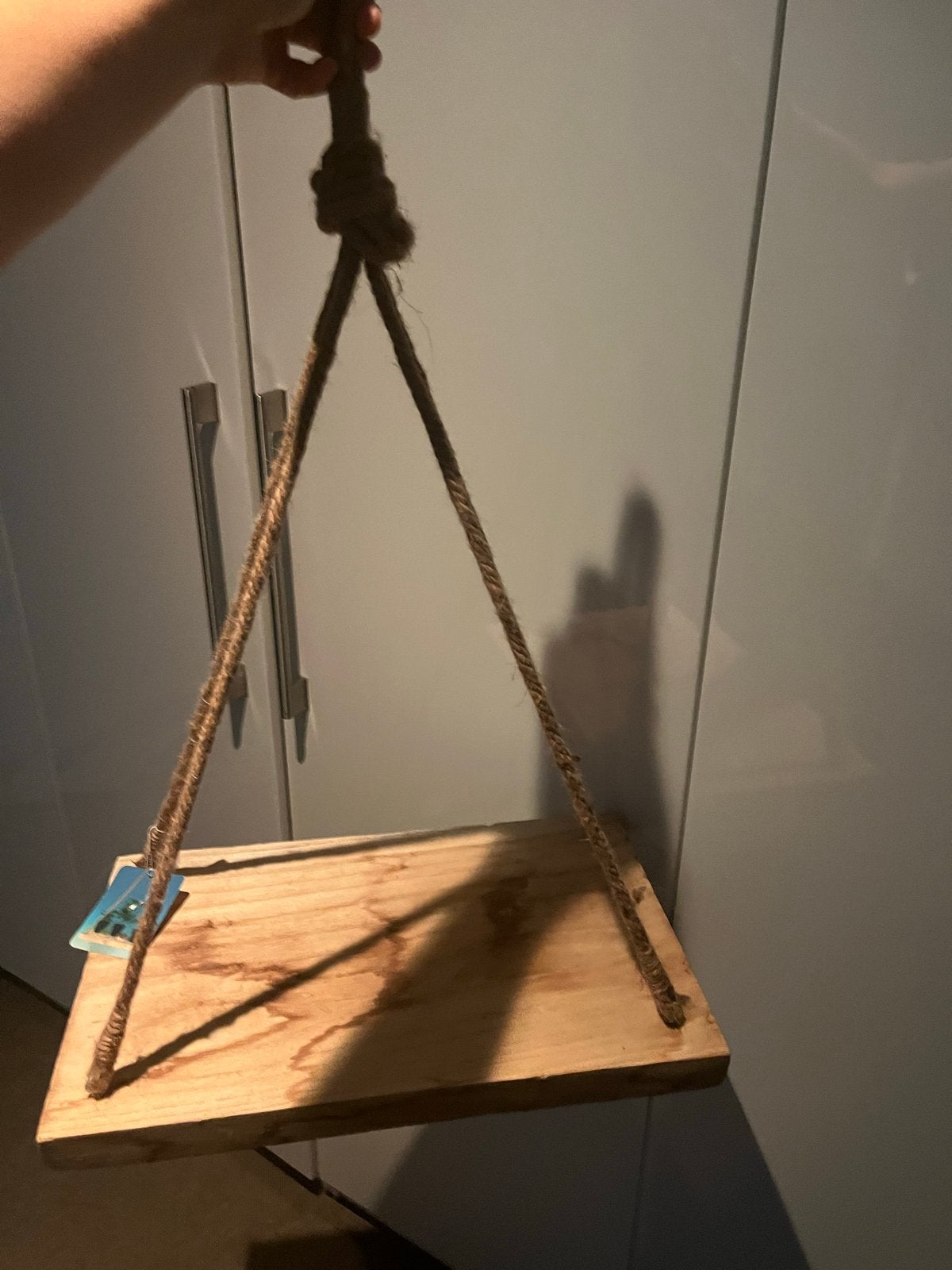 Gratis Houten hangplank met touw - Decoratieve wandplank, Ophalen, Nieuw