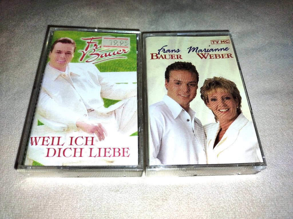 2 MC's van Frans Bauer, Cd's en Dvd's, Cassettebandjes, Gebruikt, 2 t/m 25 bandjes, Ophalen of Verzenden, Origineel