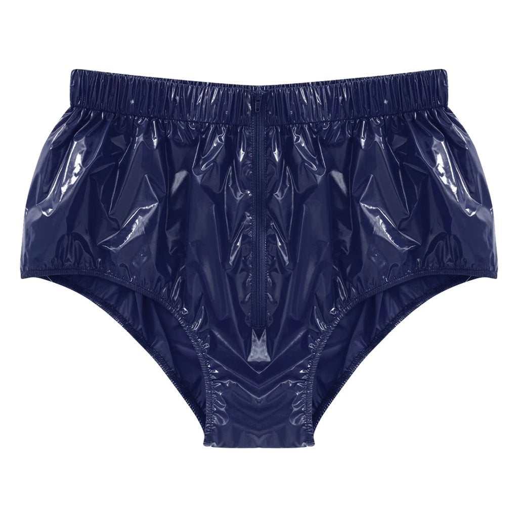 Waterdichte blauwe incontinentie slip met rits, Verzenden, Nieuw