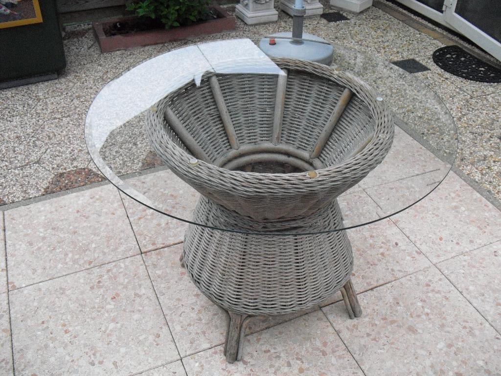 tafel, Tuin en Terras, Tuintafels, Ophalen, Gebruikt, Rechthoekig, Overige materialen