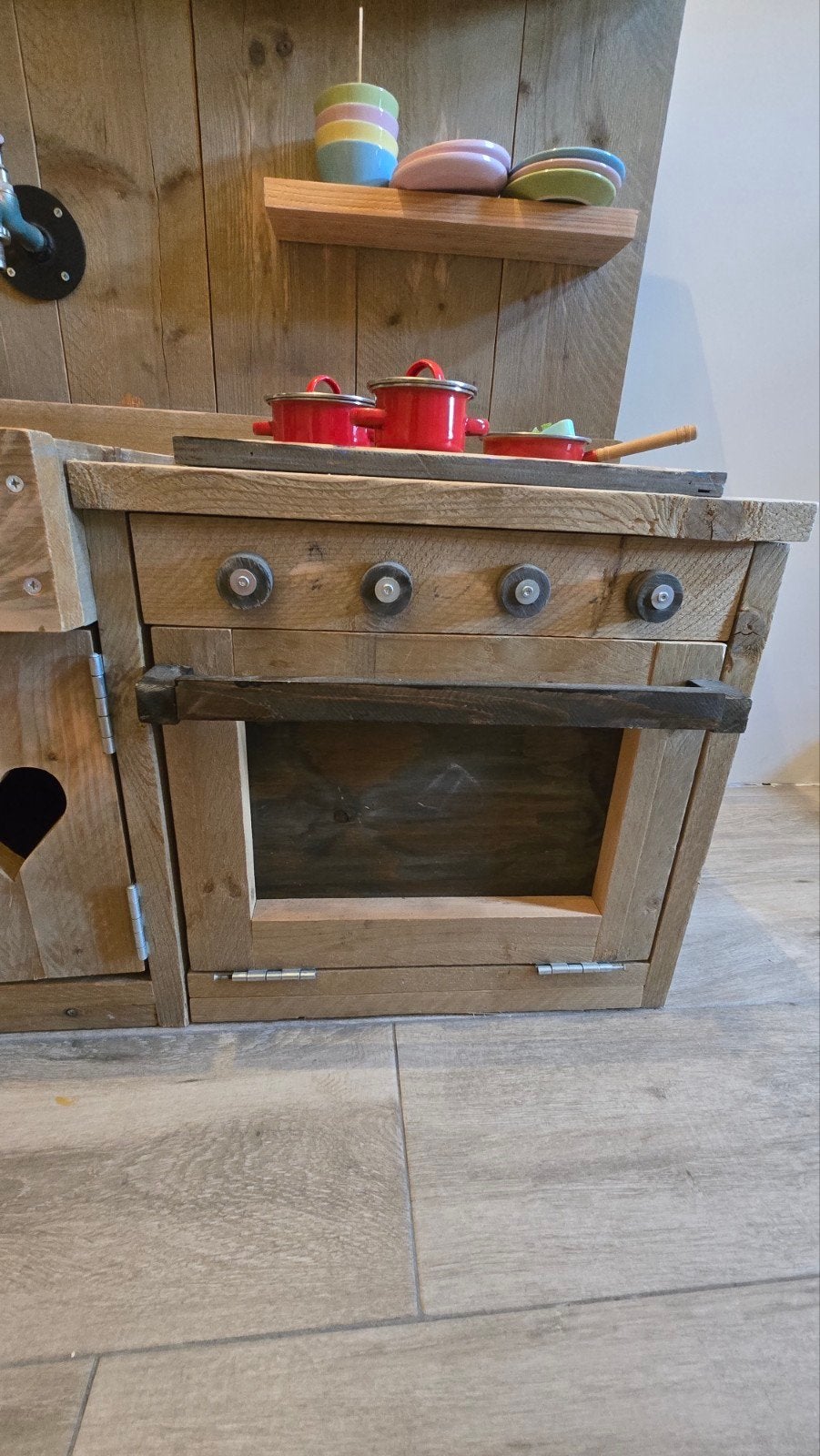 Foto 5 van Houten speelkeuken met accessoires