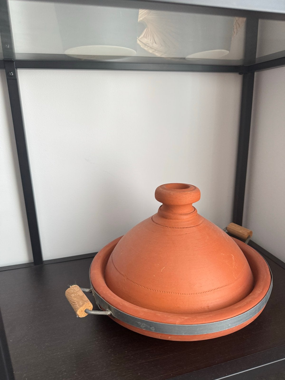 Traditionele Tajine - Aardewerk Kookpot, Ophalen of Verzenden, Steen/keramiek, Overige typen, Gebruikt