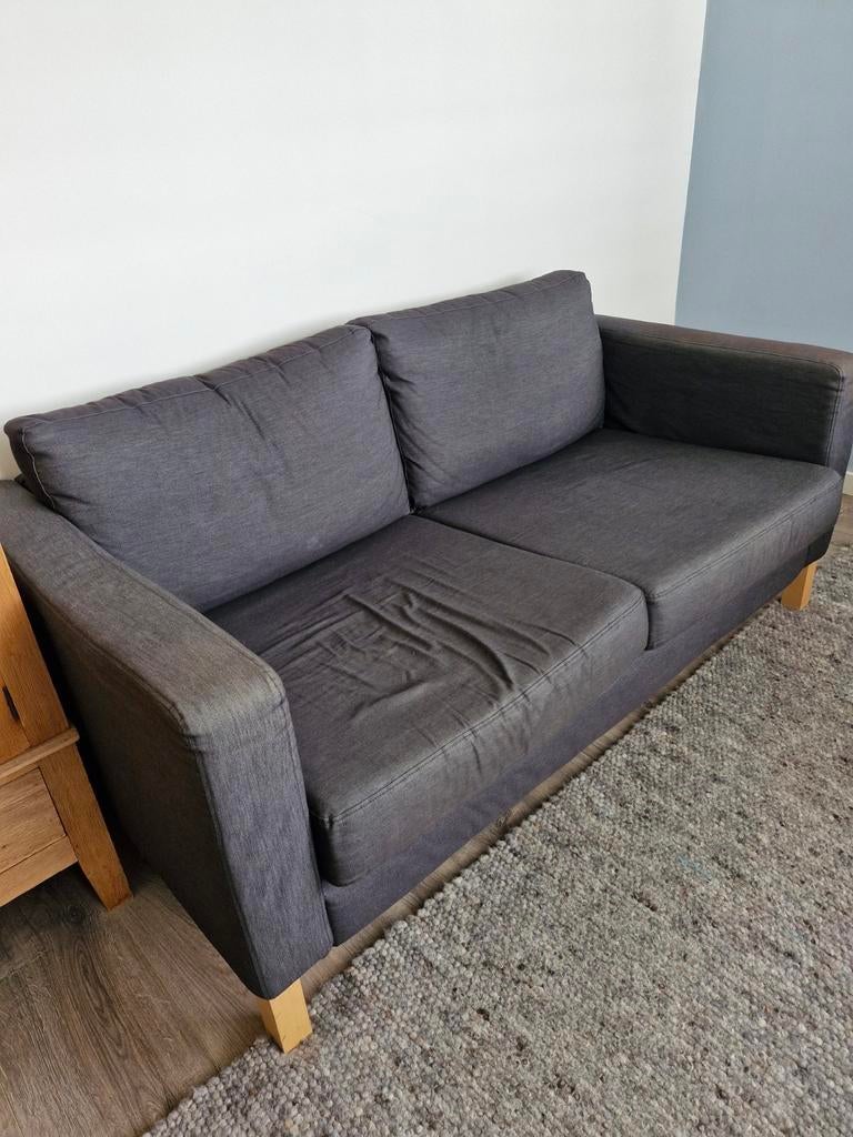 Nette Ikea Karlstad bank donkergrijs, Ophalen, Gebruikt, 150 tot 200 cm, Tweepersoons