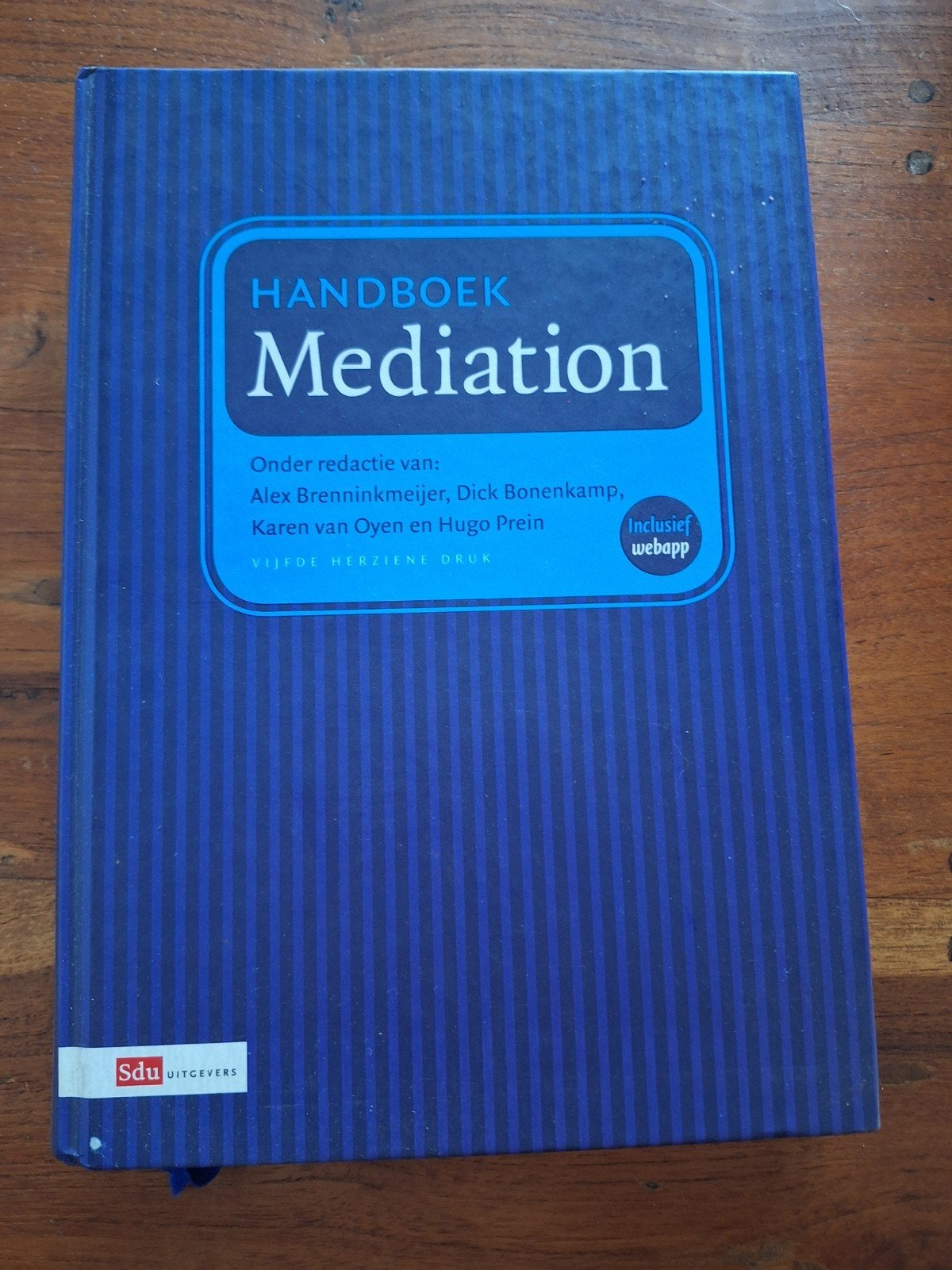 Handboek Mediation - Vijfde Herziening, Boeken, Gelezen, Alex Brenninkmeijer, Dick Bonenkamp, Karen van Oyen, Hugo Prein, Gamma