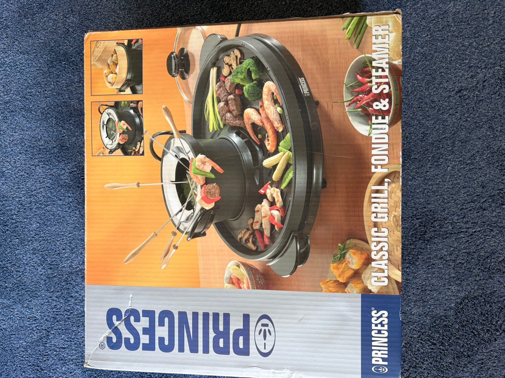 Princess 162290 Classic Grill Fondue & Stomer, Ophalen, Gebruikt, 4 t/m 7 personen
