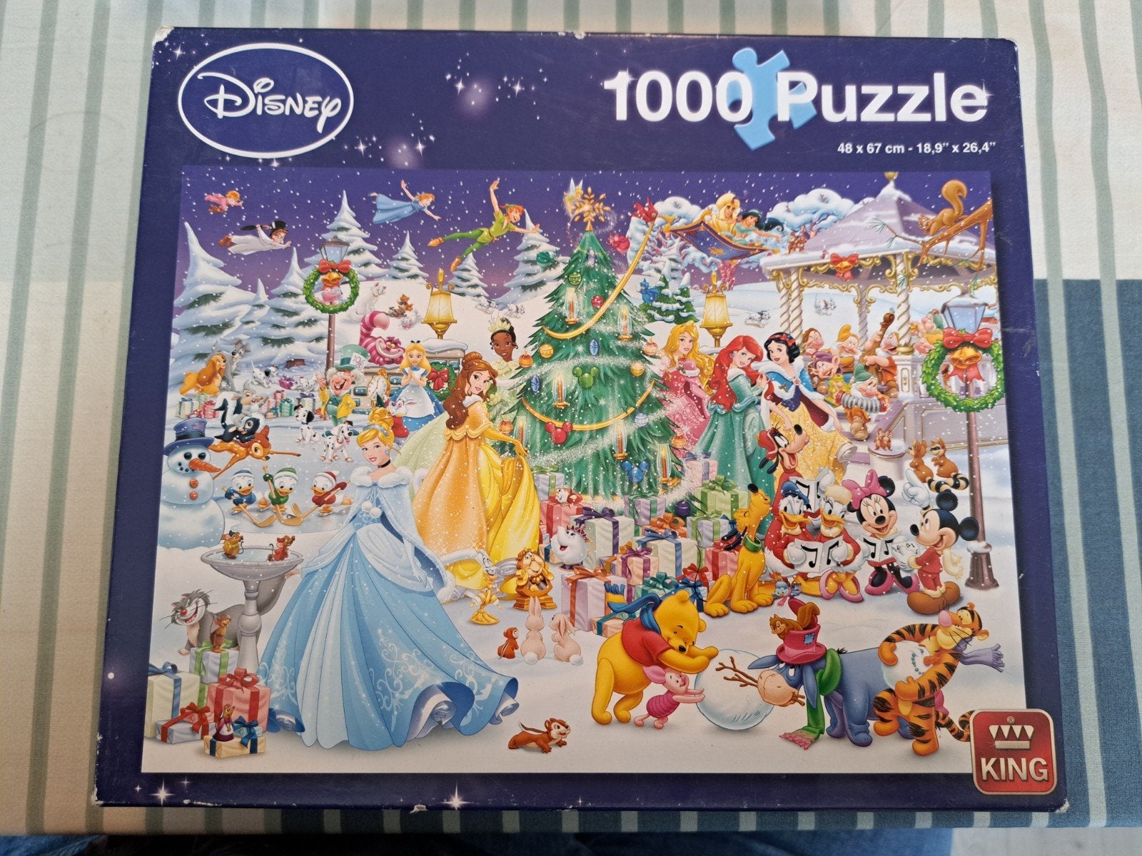 Disney Kerstpuzzel 1000 stukjes - King, Ophalen, 500 t/m 1500 stukjes, Gebruikt, Legpuzzel