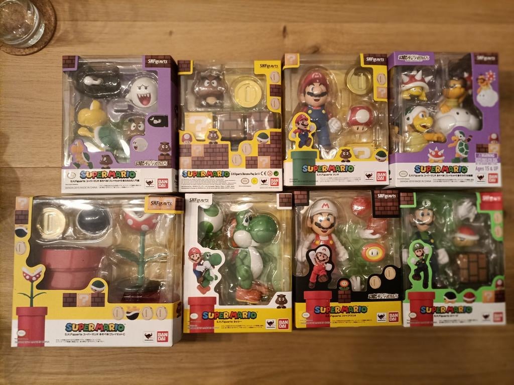 Nintendo Super Mario S.H. Figuarts collectie 8 sets, Ophalen