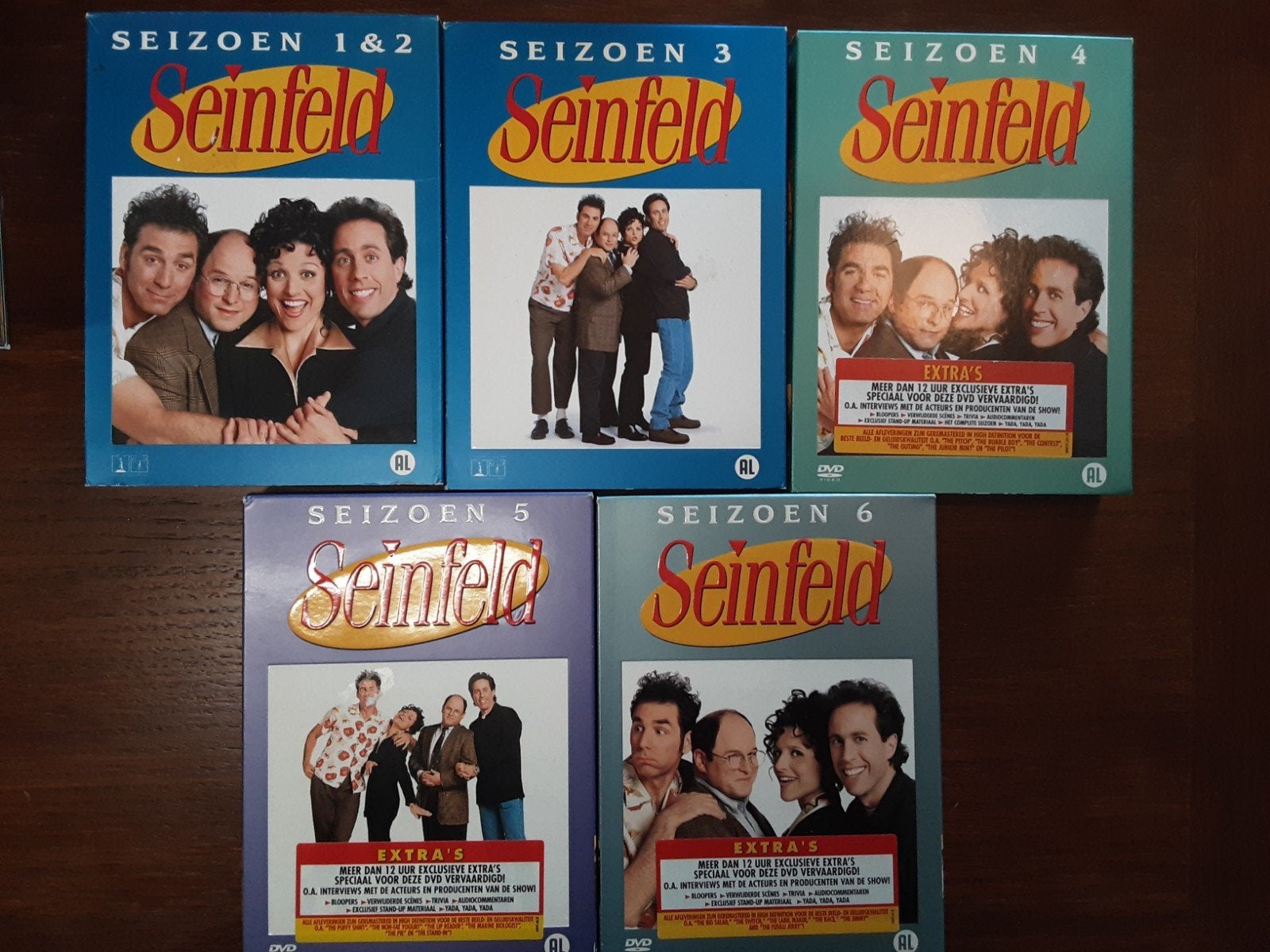 Seinfeld DVD Boxsets - Seizoenen 1 t/m 6, Cd's en Dvd's, Inclusief doosje, Alle leeftijden, Nederlands, Ophalen of Verzenden