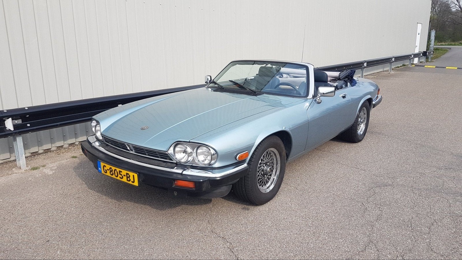 Jaguar 5.3 v12 1990 46108, Auto's, Automaat, Cabriolet, Blauw, Geïmporteerd
