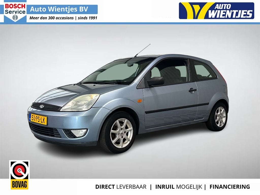 Ford Fiesta 1.3 | Futura 3-Drs | Airco, 1299 cc, 4 cilinders, Blauw, Elektrische ramen