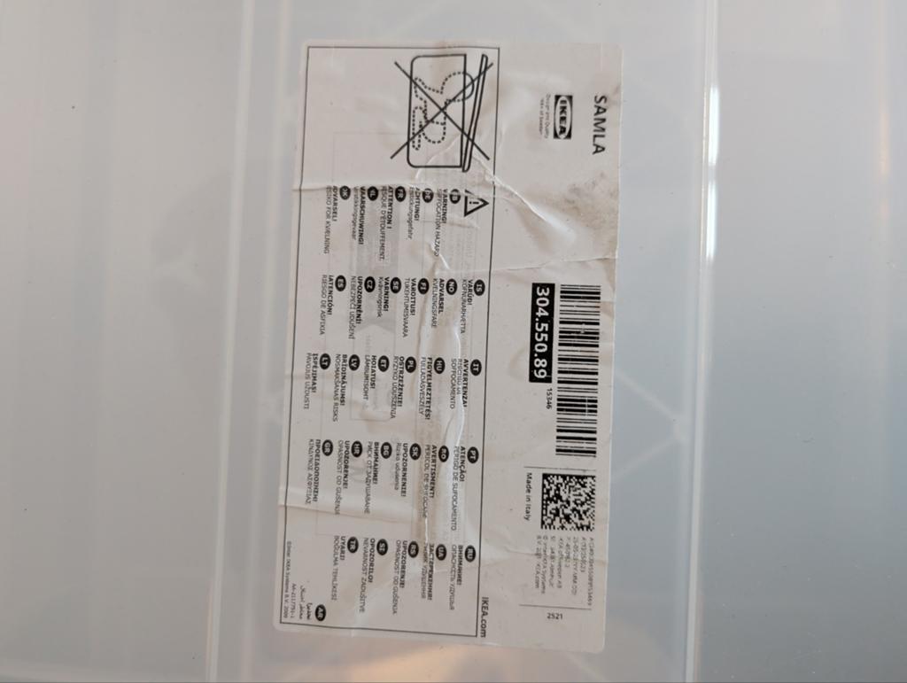 IKEA SAMLA opbergboxen met deksel - 3 stuks, Ophalen, Kunststof, Gebruikt, 50 tot 100 cm