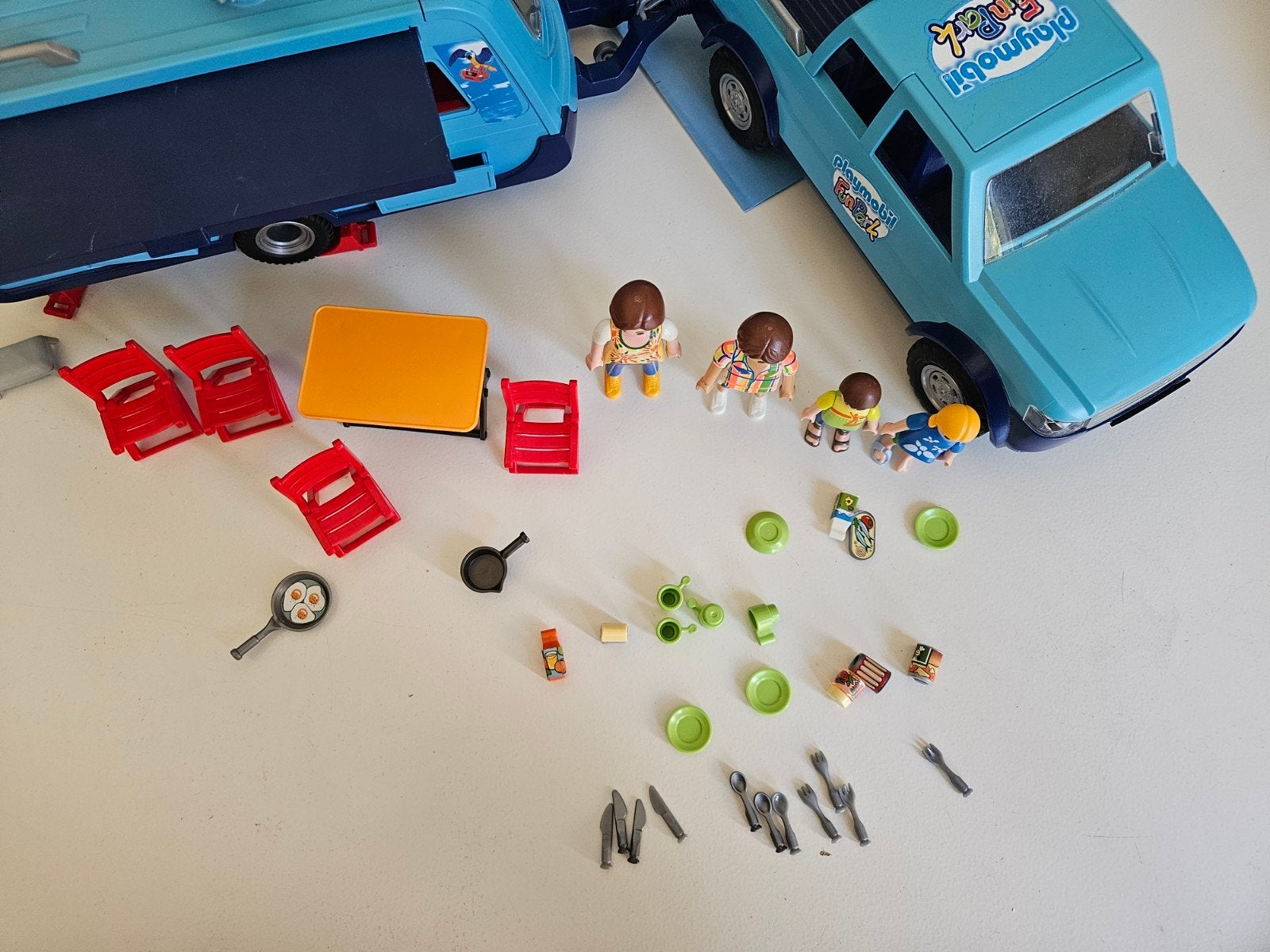 playmobil caravan 9502, Gebruikt, Complete set, Overige typen, Family fun