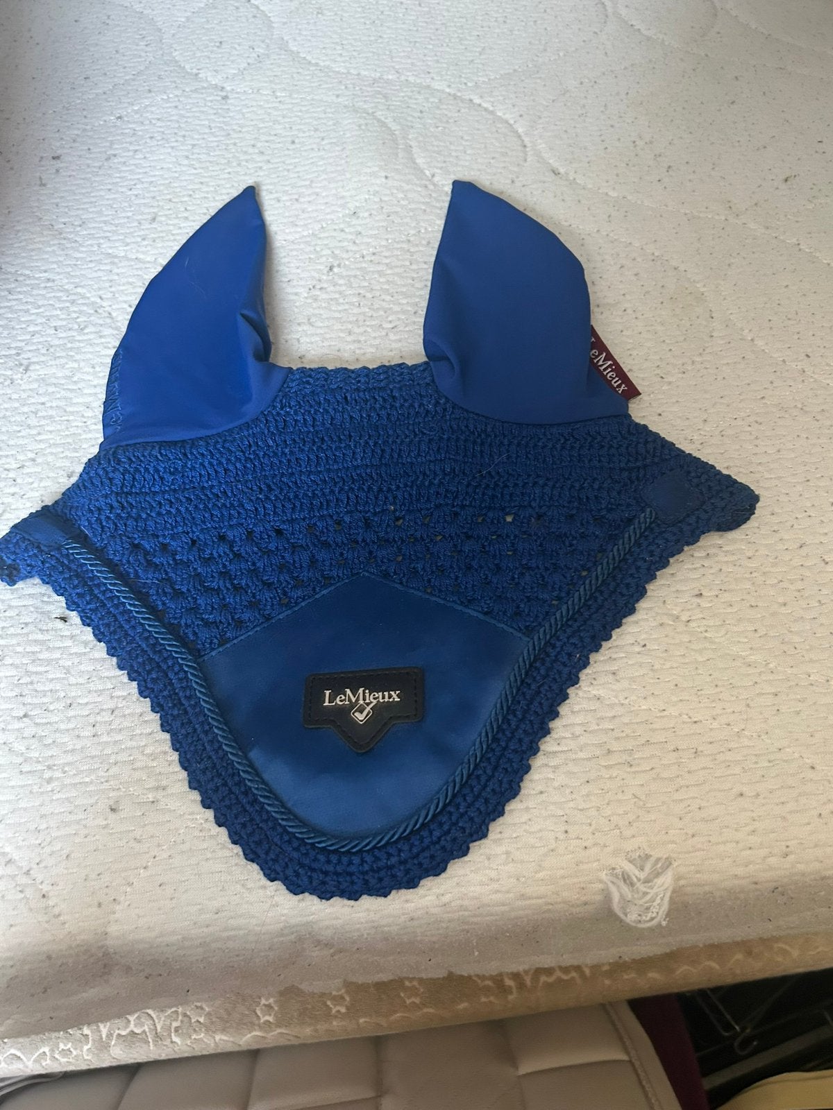 Benneton blue oornetje, Oornetje, LeMieux, Ophalen of Verzenden, Zo goed als nieuw