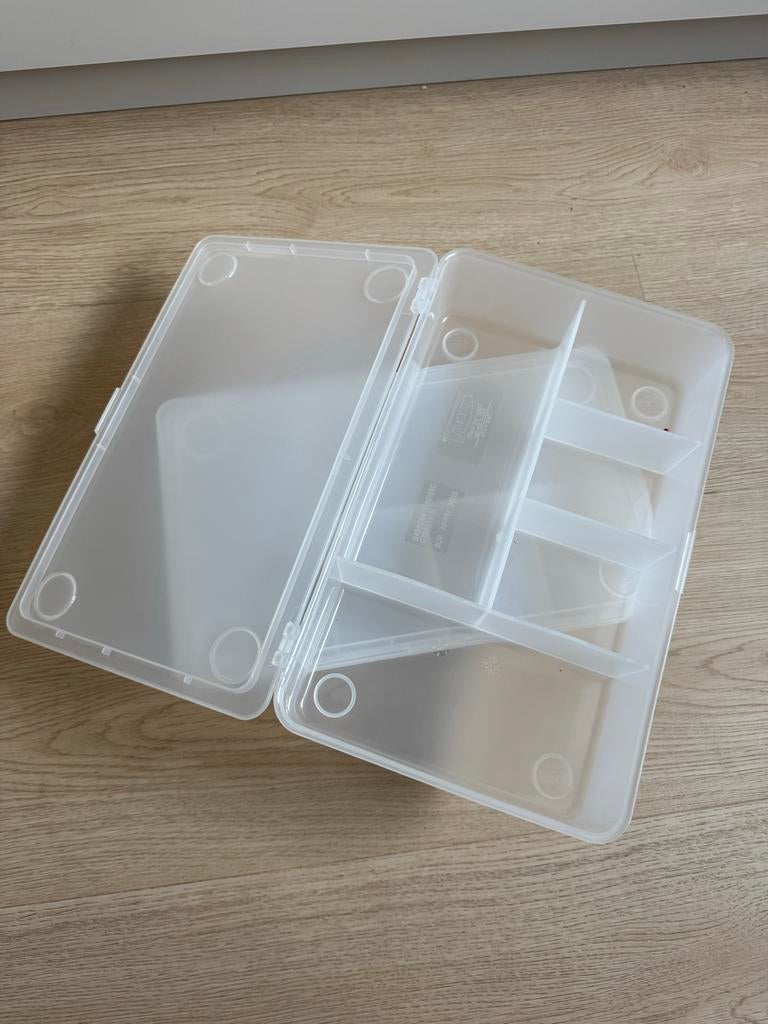 2 IKEA opbergdozen met vakjes, Ophalen of Verzenden, Gebruikt, Kunststof, Minder dan 50 cm