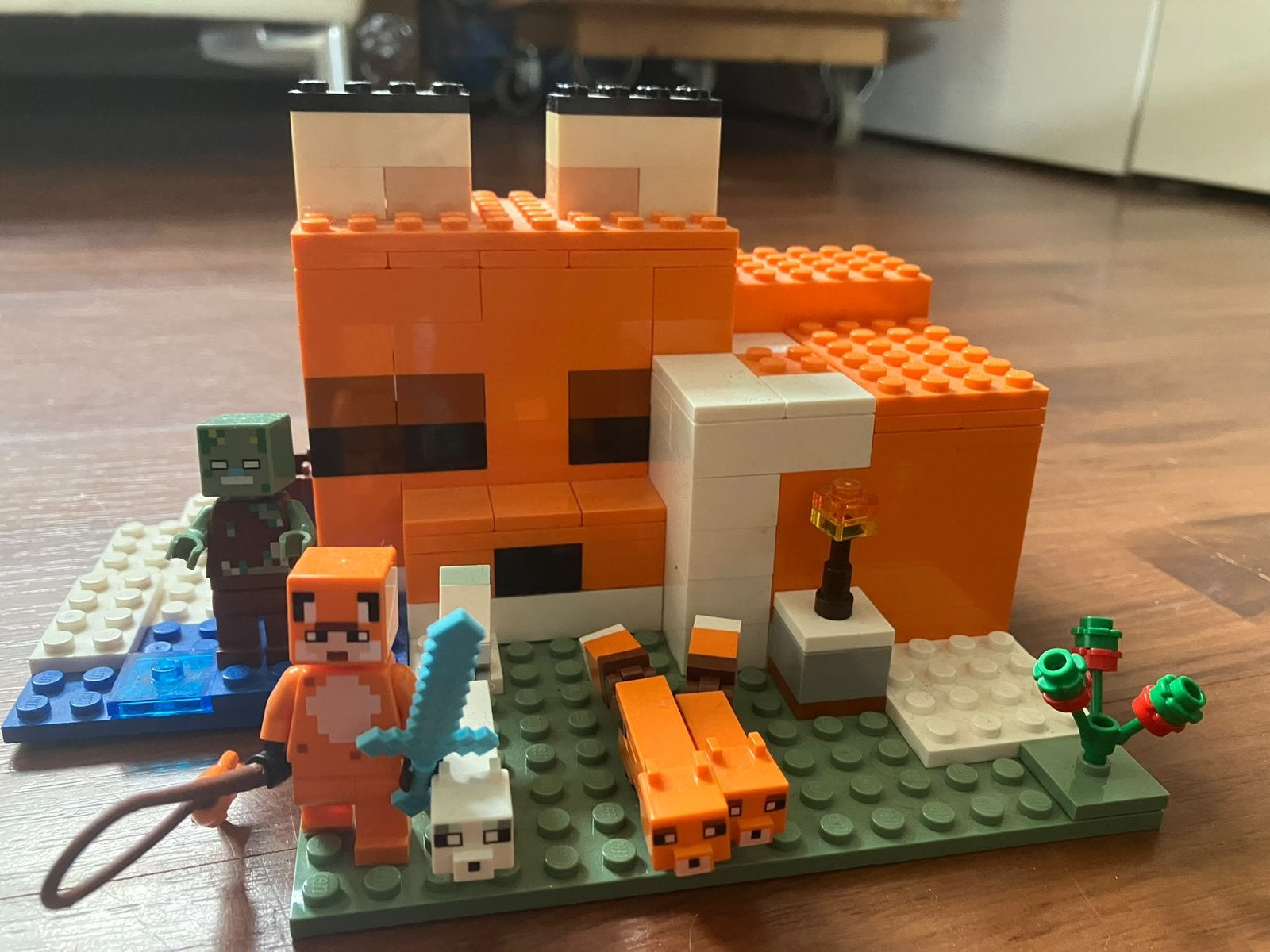 Lego minecraft vossenhuis, Ophalen, Zo goed als nieuw, Overige merken