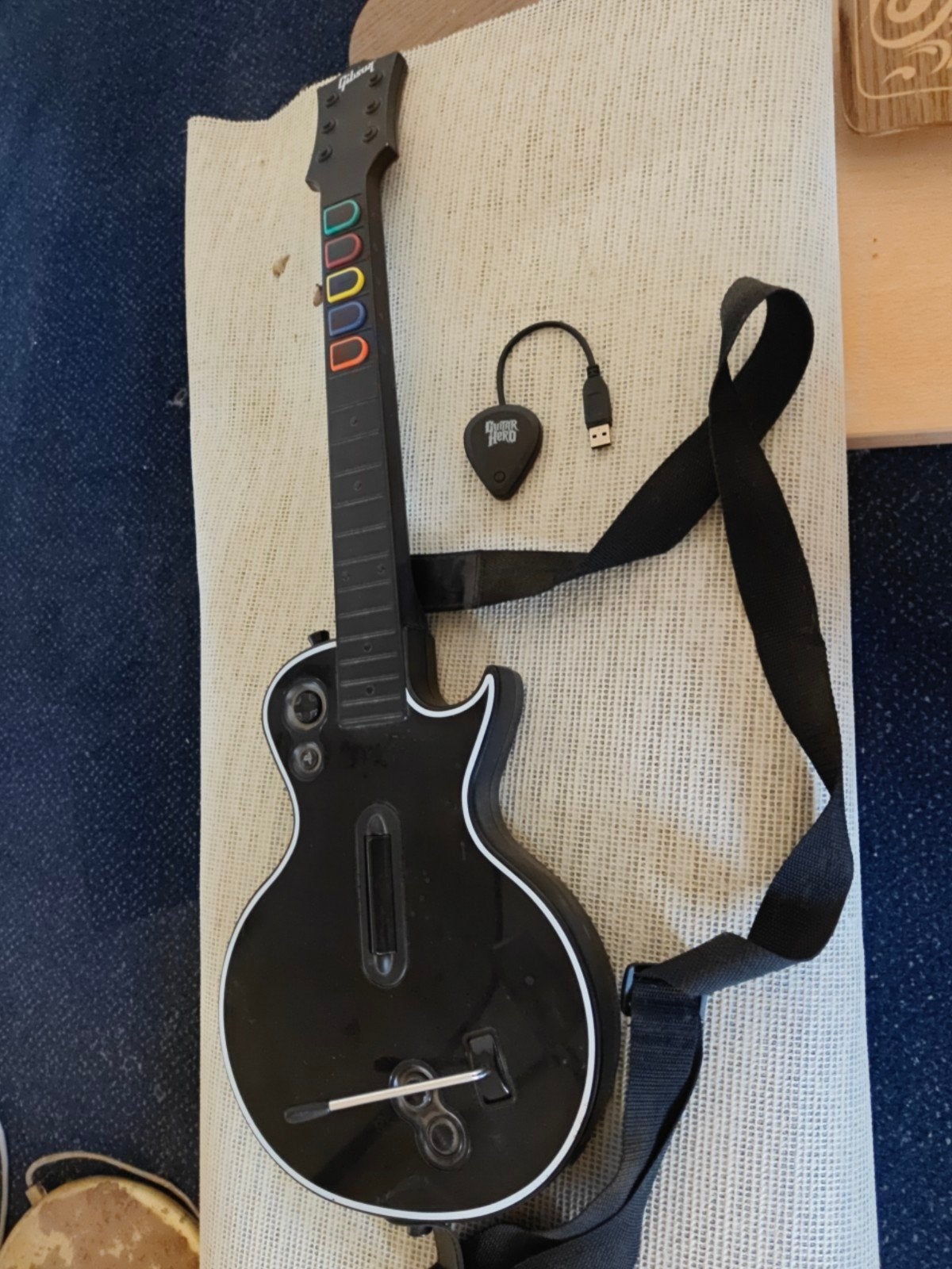 Guitar Hero gitaar met draadloze ontvanger PlayStation 3 ps3, 1 speler, Ophalen of Verzenden, Muziek, Vanaf 12 jaar