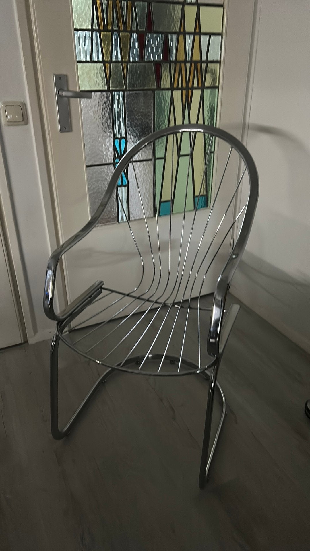 Stoel Gastone Rinaldi design, Ophalen, Zo goed als nieuw, Metaal, Eén